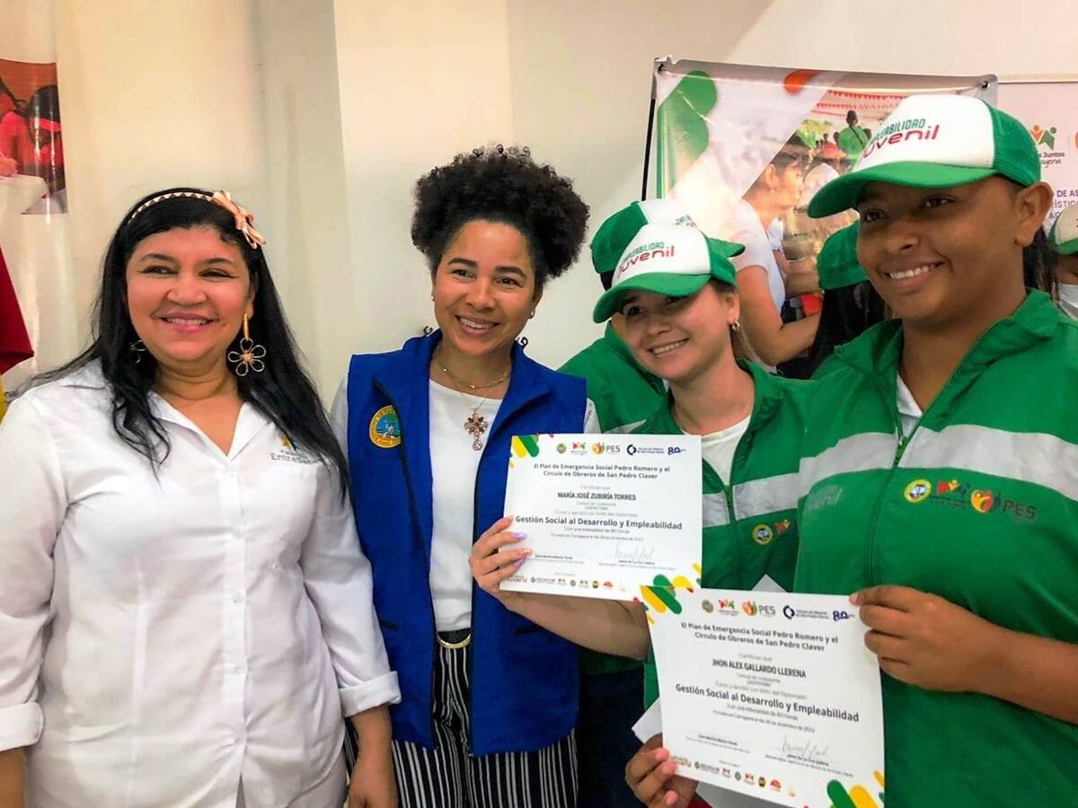 290 jóvenes en pobreza extrema accedieron al primer empleo ren Cartagena