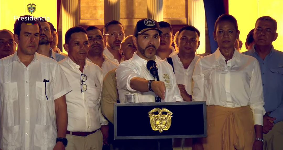 “Tienen fecha de expiración”: Abelardo de la Espriella a dos presuntos cabecillas del Clan del Golfo en Sucre. Foto: transmisión Presidencia de la República.