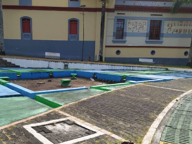 El parque de la Música de Ibagué.