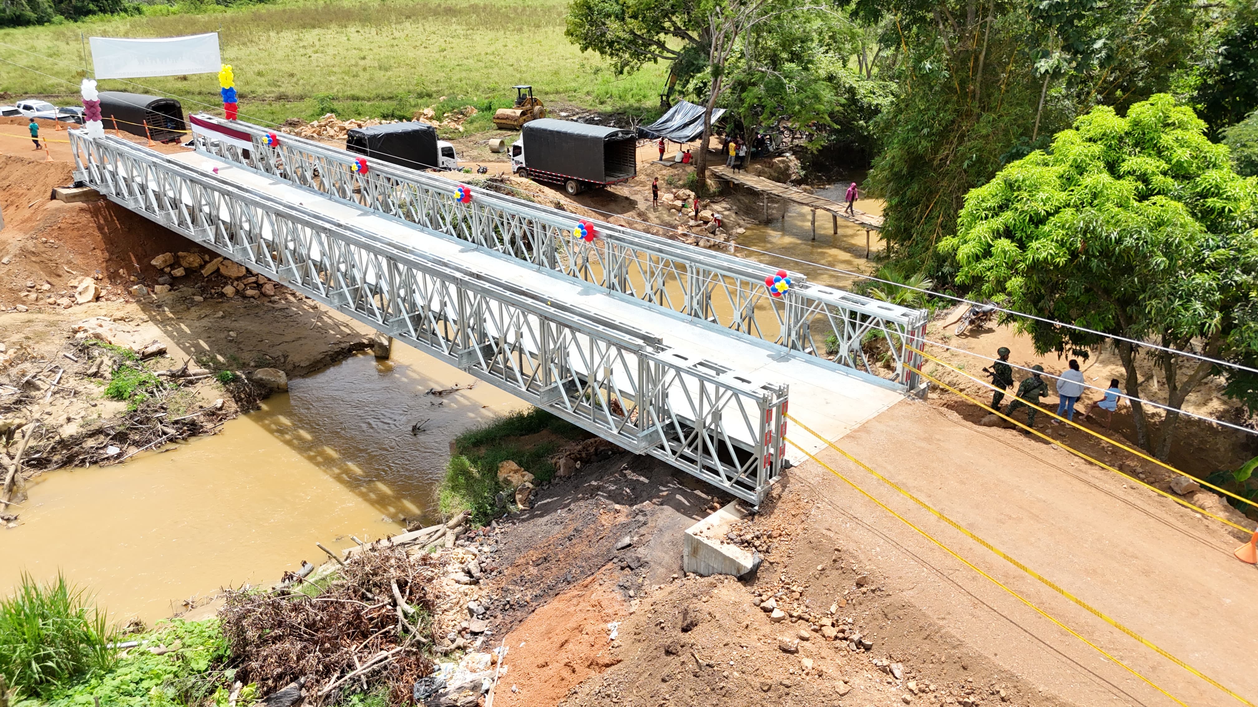 UNGRD inauguró puente y entregó obras para evitar inundaciones en Tierralta