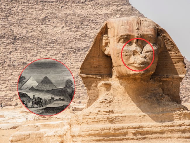 Escultura de Esfinge de Giza, en Egipto (Getty Images)