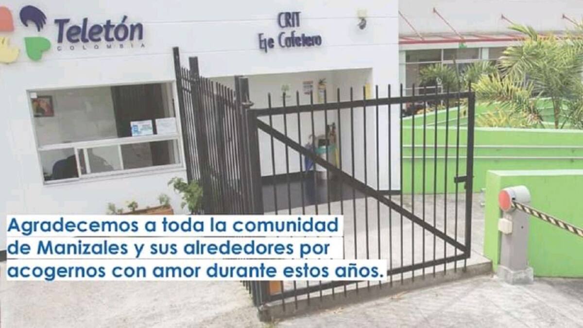 La crisis económica llega a Teletón Manizales que cerró sus puertas