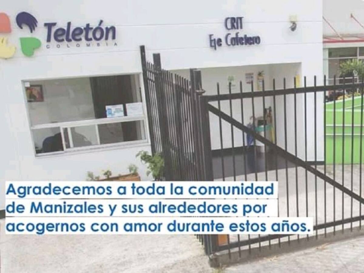 La crisis económica llega a Teletón Manizales que cerró sus puertas