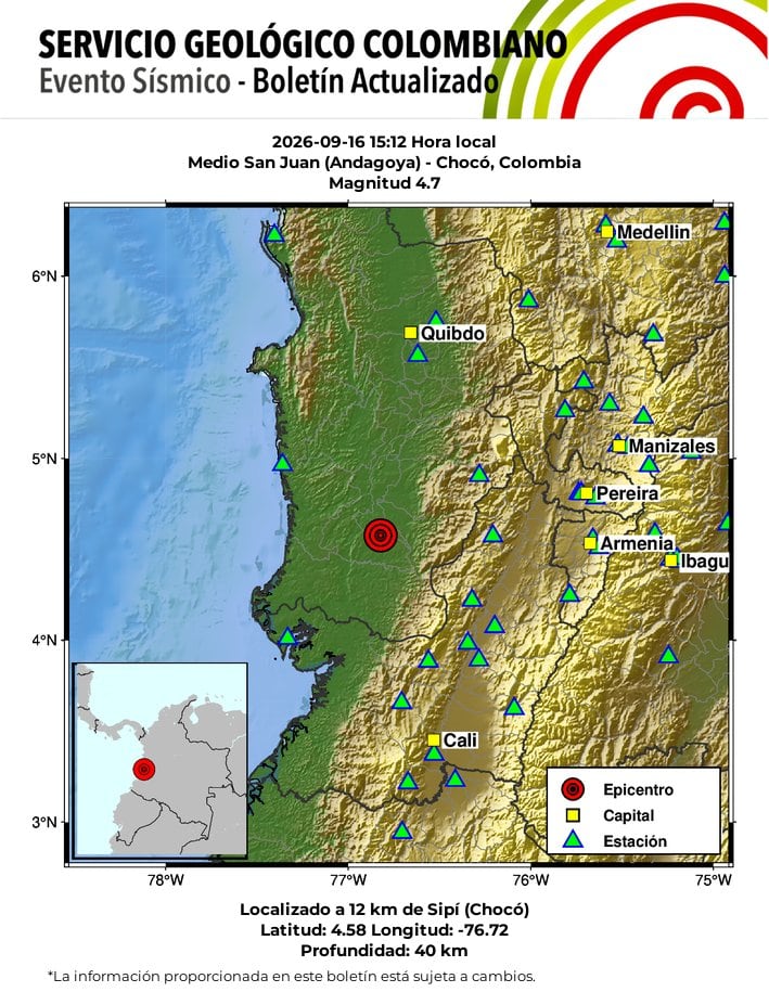 Foto: Servicio Geológico Colombiano