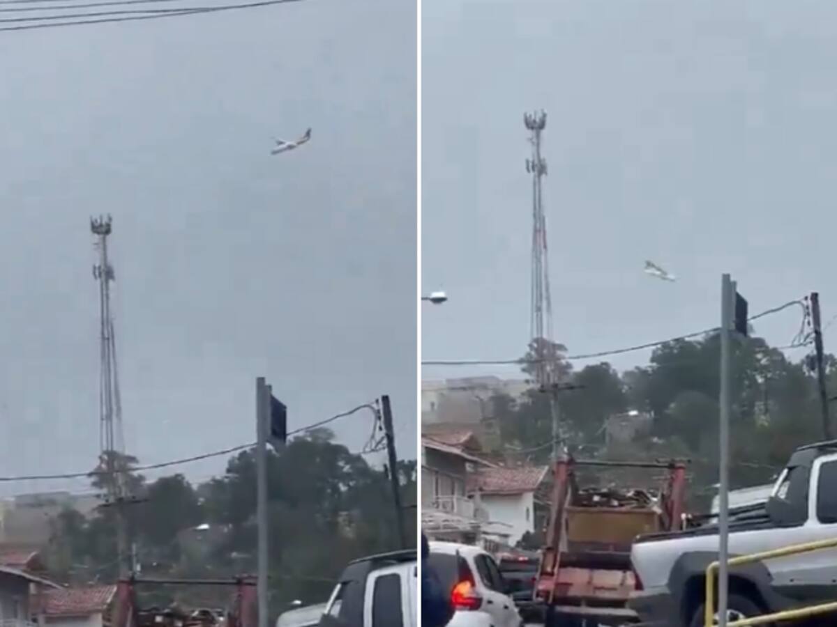 Un avión con 61 pasajeros se estrelló en zona rural de São Paulo