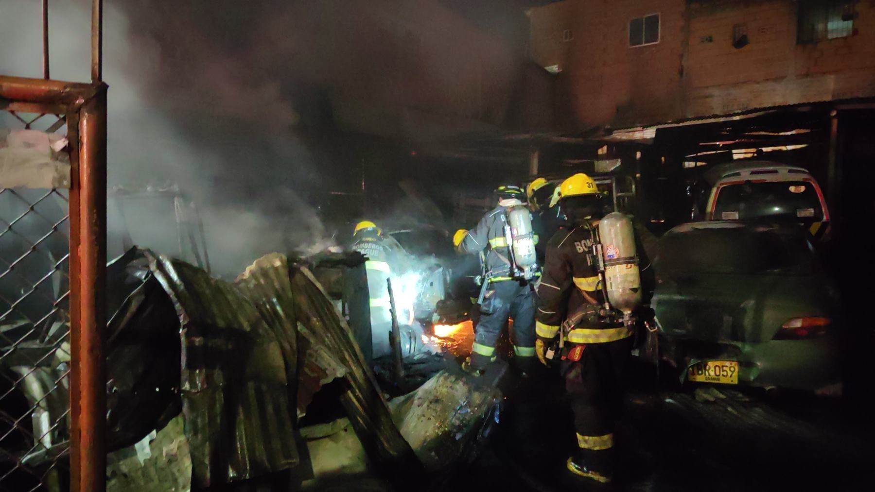 Incendio en un taller de Ibagué
