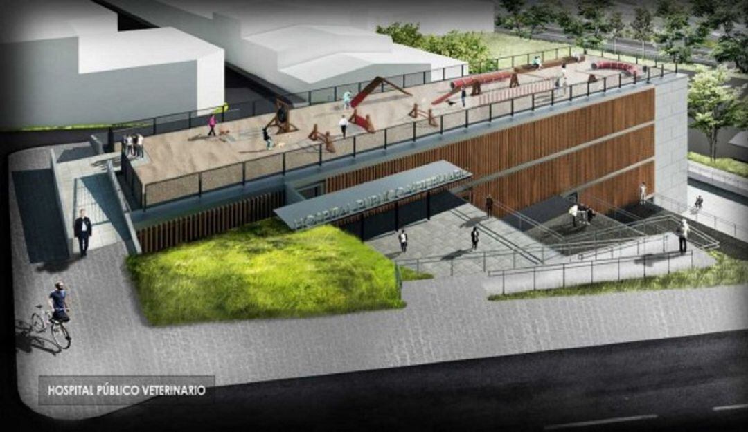 Maqueta del Hospital para mascotas en Manizales