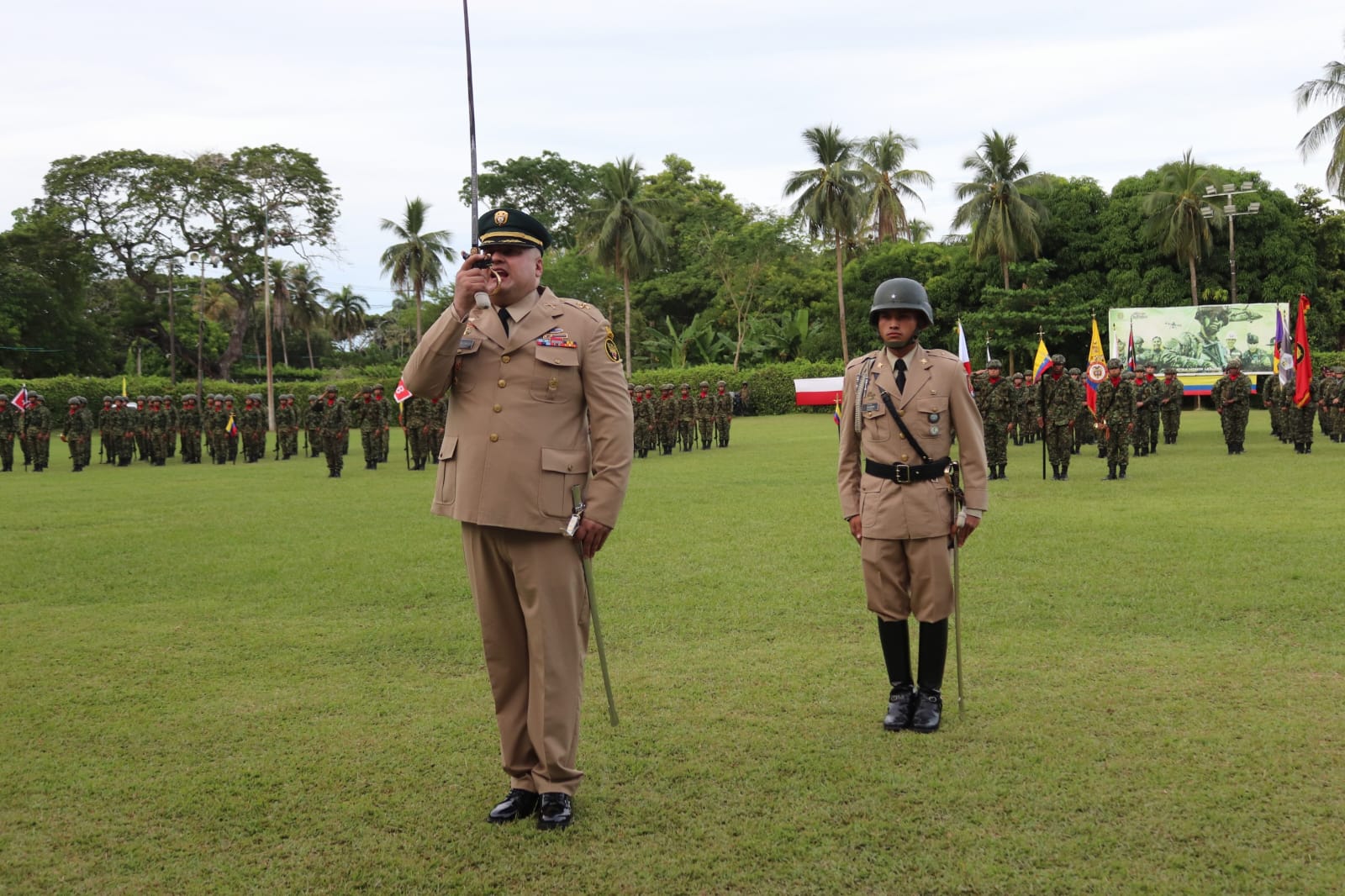 El coronel Carlos Giraldo Duque asumió el mando de la Décima Primera Brigada del Ejército Nacional. Foto: prensa Ejército.