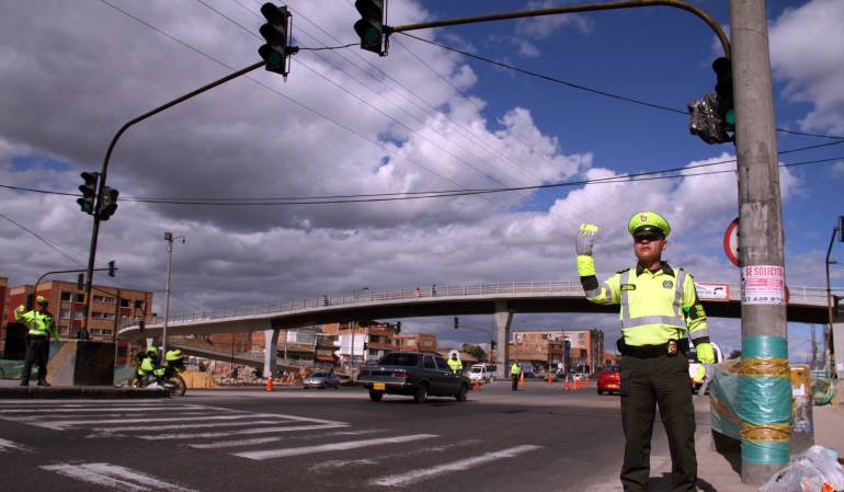 Cierres viales Bogotá. Imagen de referencia.