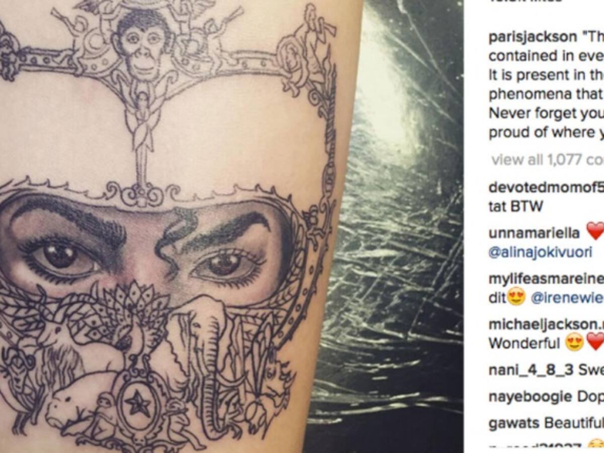 Paris Jackson se hace otro tatuaje en honor a su padre