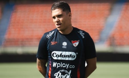 “Si en algún momento ofendí al hincha, le pido disculpas”: Quintero en su presentación oficial // Tomado de 'X' @DIM_Oficial