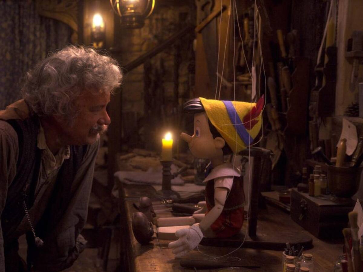 Así luce Tom Hanks como Geppetto en la nueva versión de Pinocho de Disney
