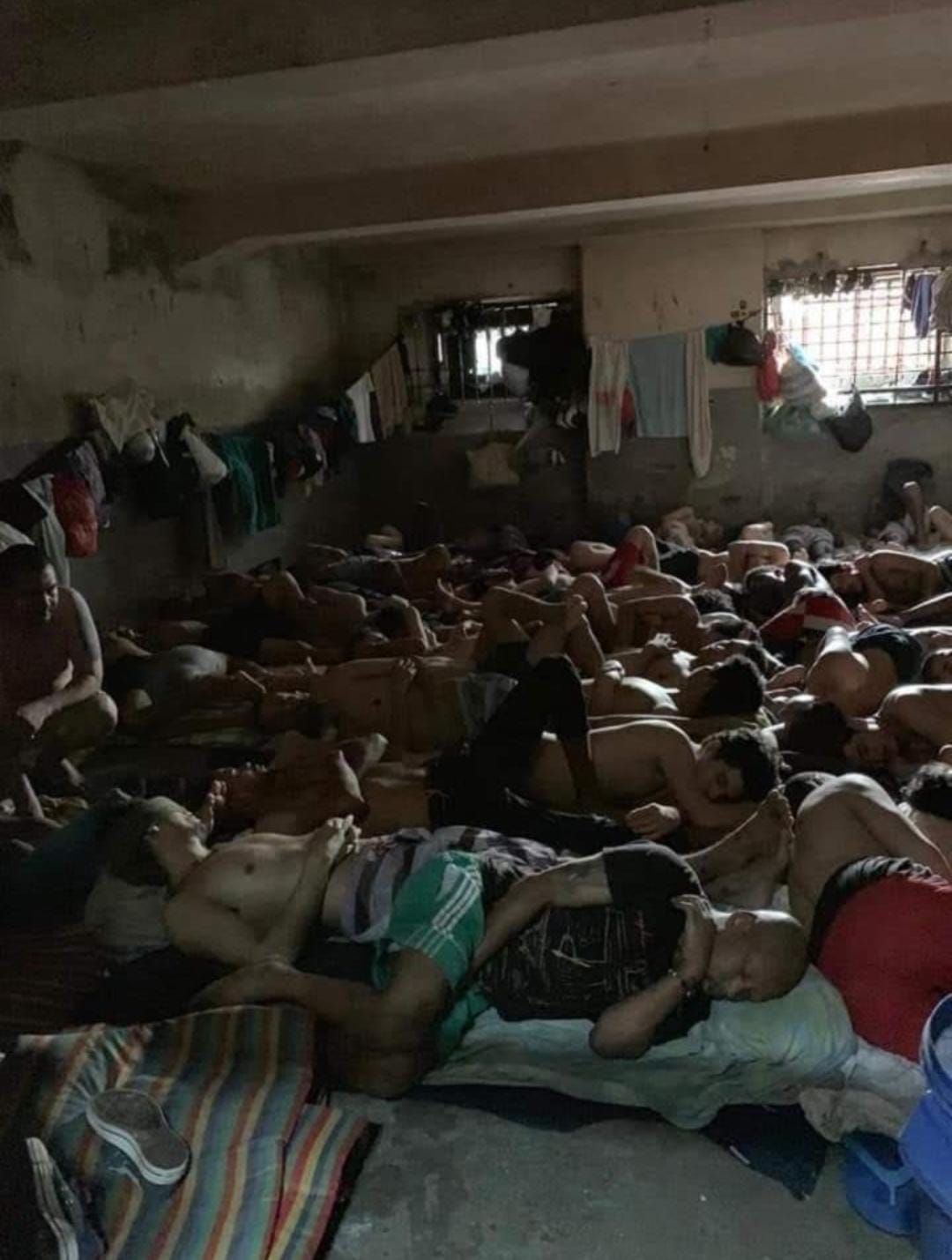 Hacinamiento en la estación de Policía La Candelaria. Foto: Veeduría Penitenciaria