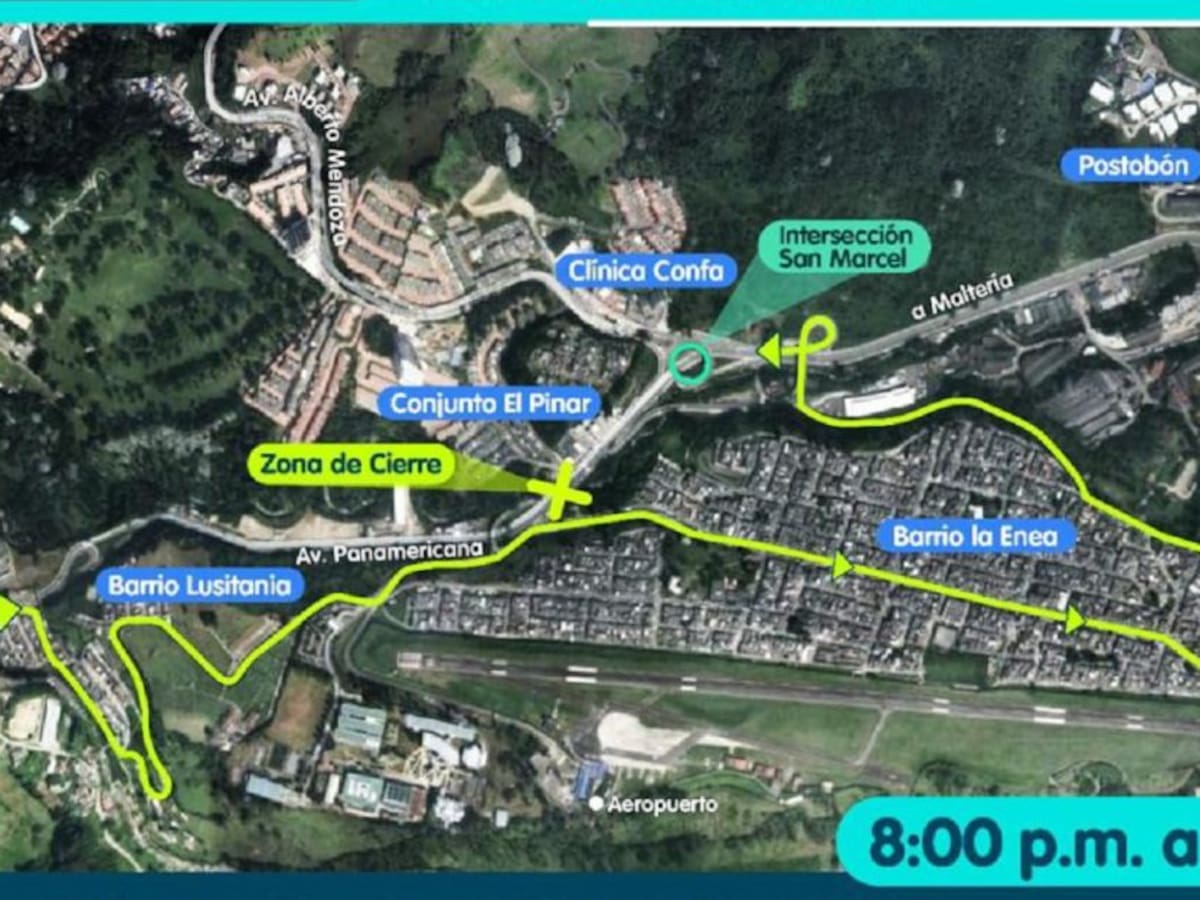 Cierres viales en San Marcel por instalación de puente peatonal