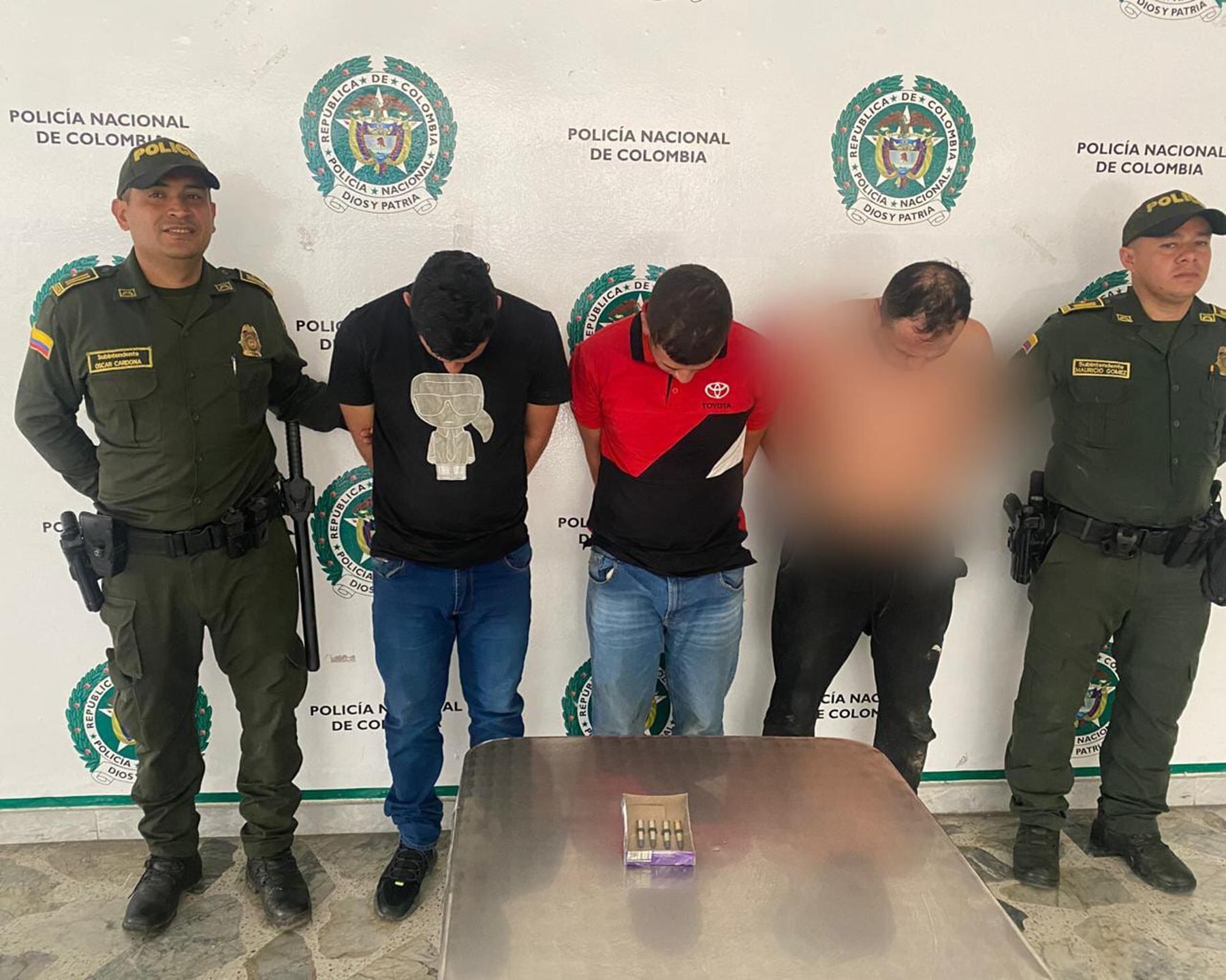 Capturados en el barrio Ricaurte de Ibagué