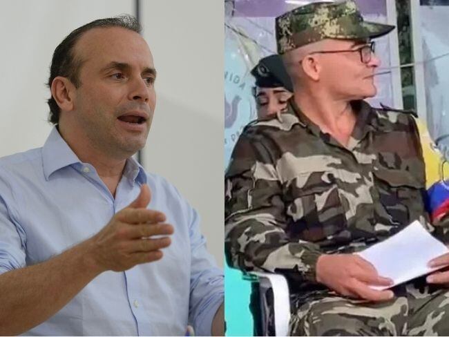 El alcalde de Cali, Alejandro Eder le respondió a alias 'Iván Mordisco'. Foto: EFE/ Ernesto Guzmán y Caracol Radio.