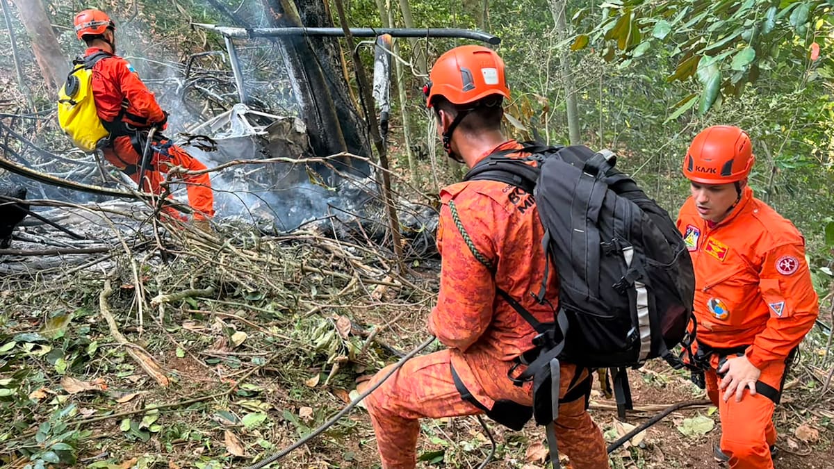 Cuatro muertos en accidente de helicóptero en Rio de Janeiro, incluidas tres turistas colombianas