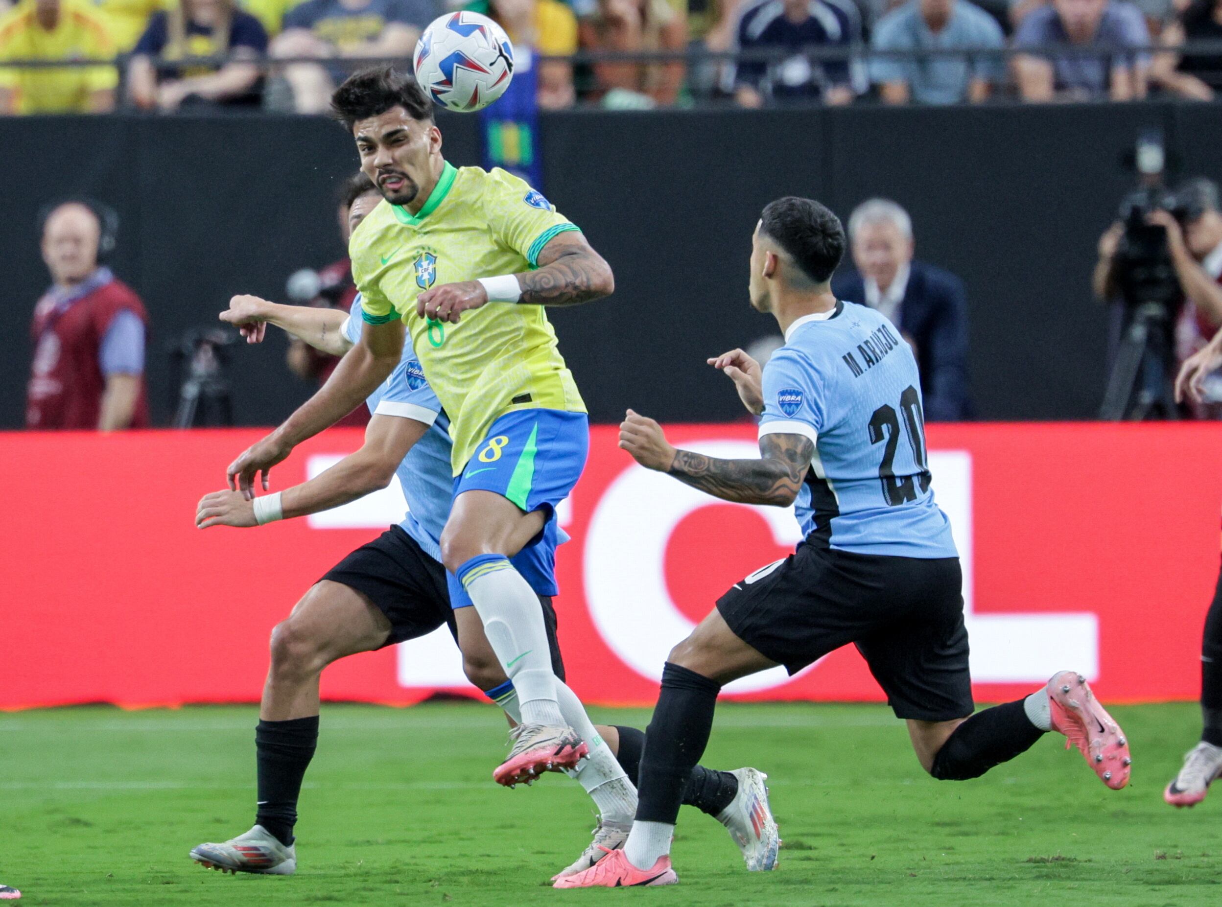Brasil Vs. Uruguay por Eliminatorias. EFE/EPA/ALLISON DINNER