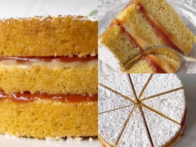 Torta María Luisa, imágenes tomadas de cuenta oficial de Tiktok de 'Chef Ana Galvis'.