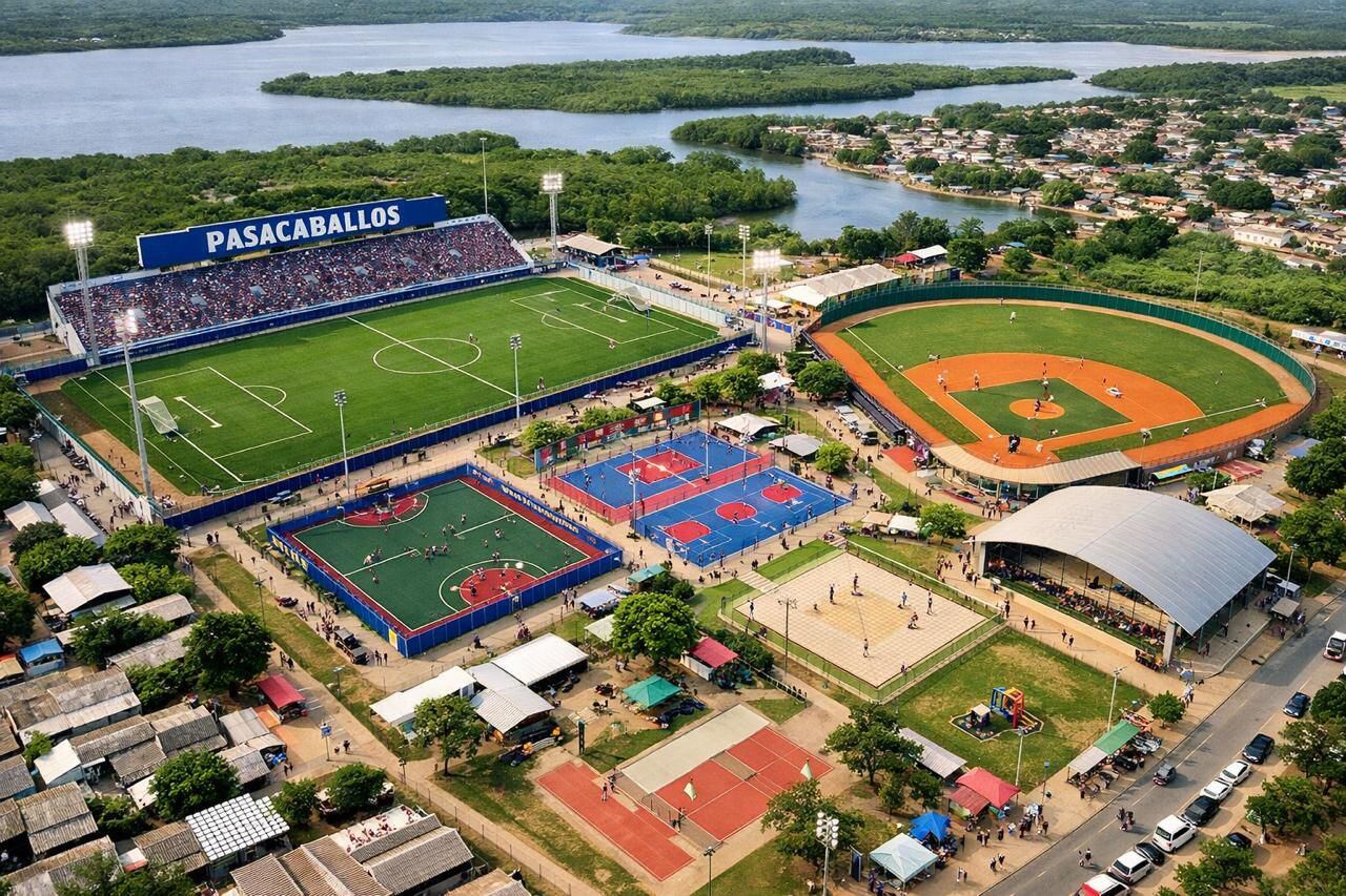 Así será el centro deportivo en Pasacaballos. // Alcaldía de Cartagena