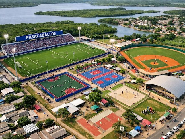 Así será el centro deportivo en Pasacaballos. // Alcaldía de Cartagena