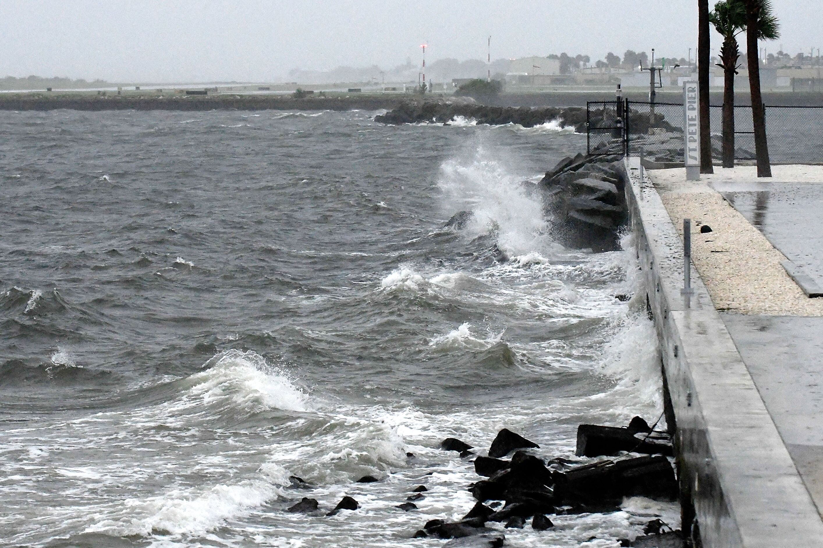 Fuertes vientos en la Florida por huracán Ian. (Photo by Gerardo Mora/Getty Images)