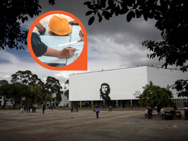 Plaza Francisco de Paula Santander, Universidad Nacional de Colombia.Ingeniero, tomada de Canva.