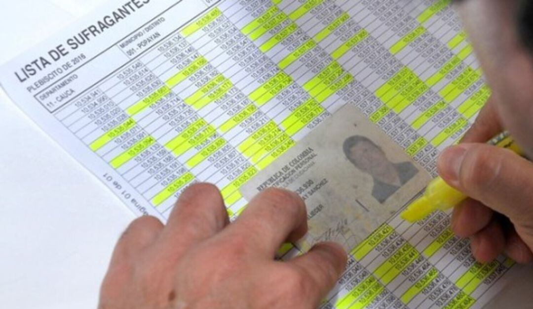 Registro de cédulas en Pereira.