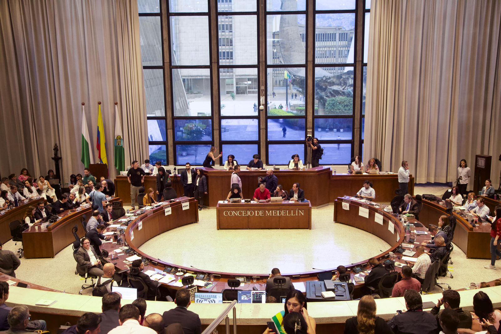 Aprobación del plan de desarrollo en el Concejo de Medellín. Foto: Cortesía: Alcaldía de Medellín.