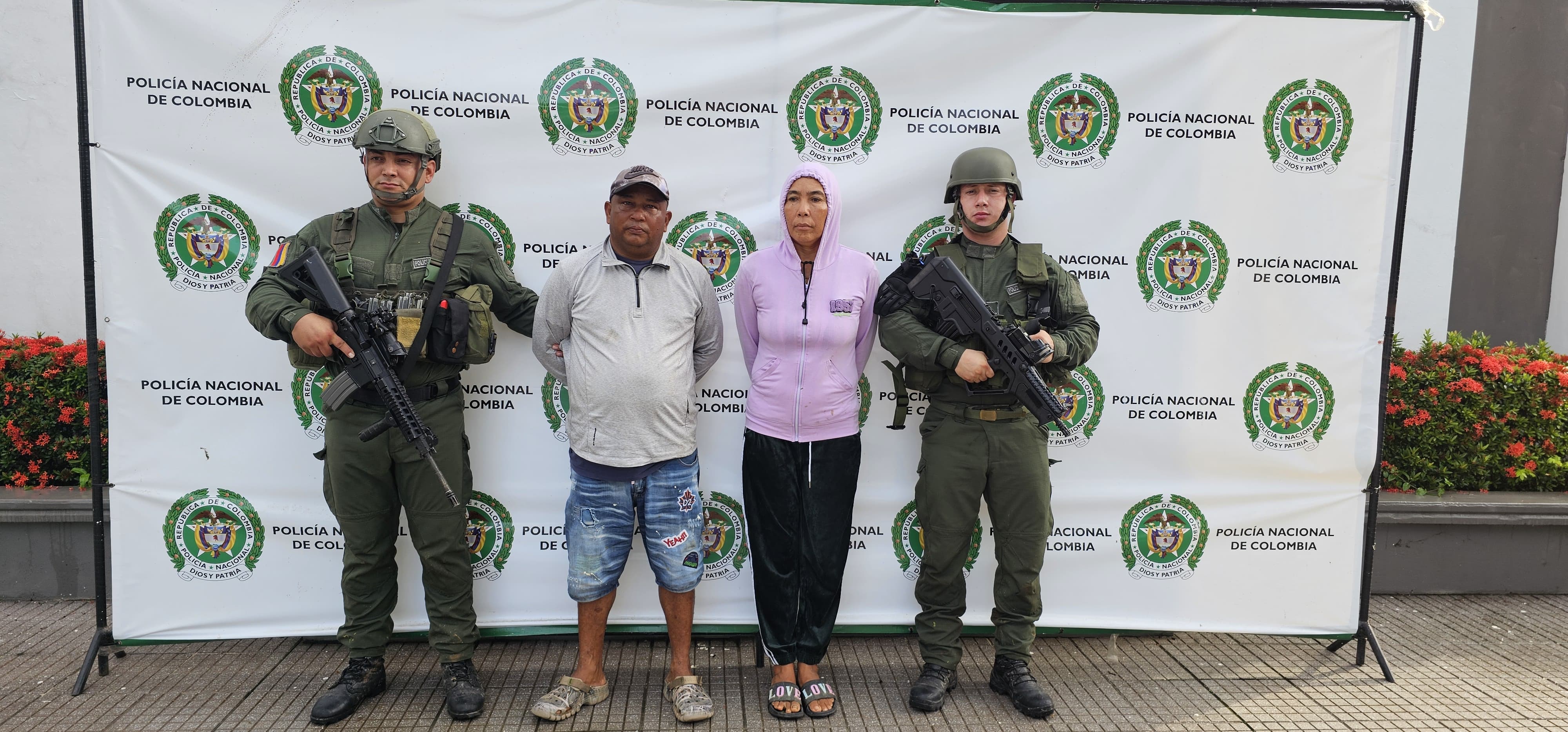 Captura de Dinarco Herrera Garcés en Acandí, Chocó. Foto: Policía Nacional.