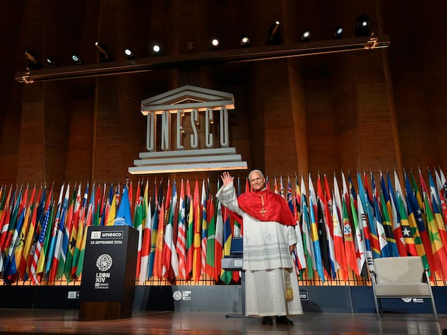 Papa León XIV en Francia. 25 de septiembre de 2026. Foto: Getty Images.
