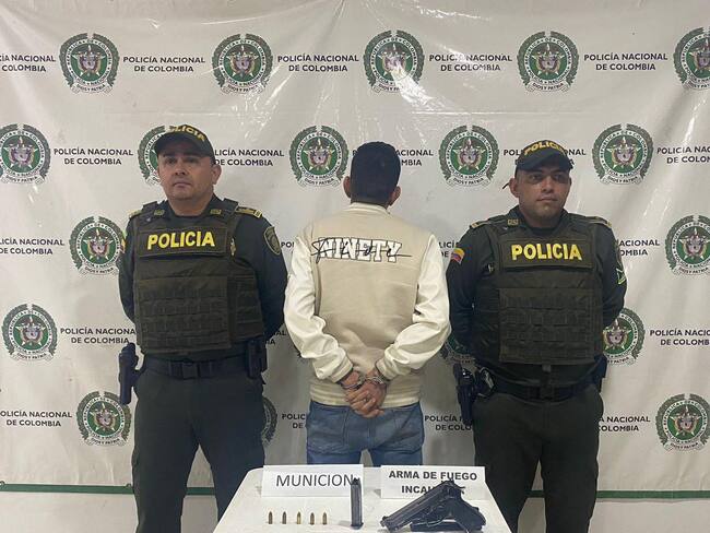Portaba arma sin salvoconducto. Foto Policía Huila.