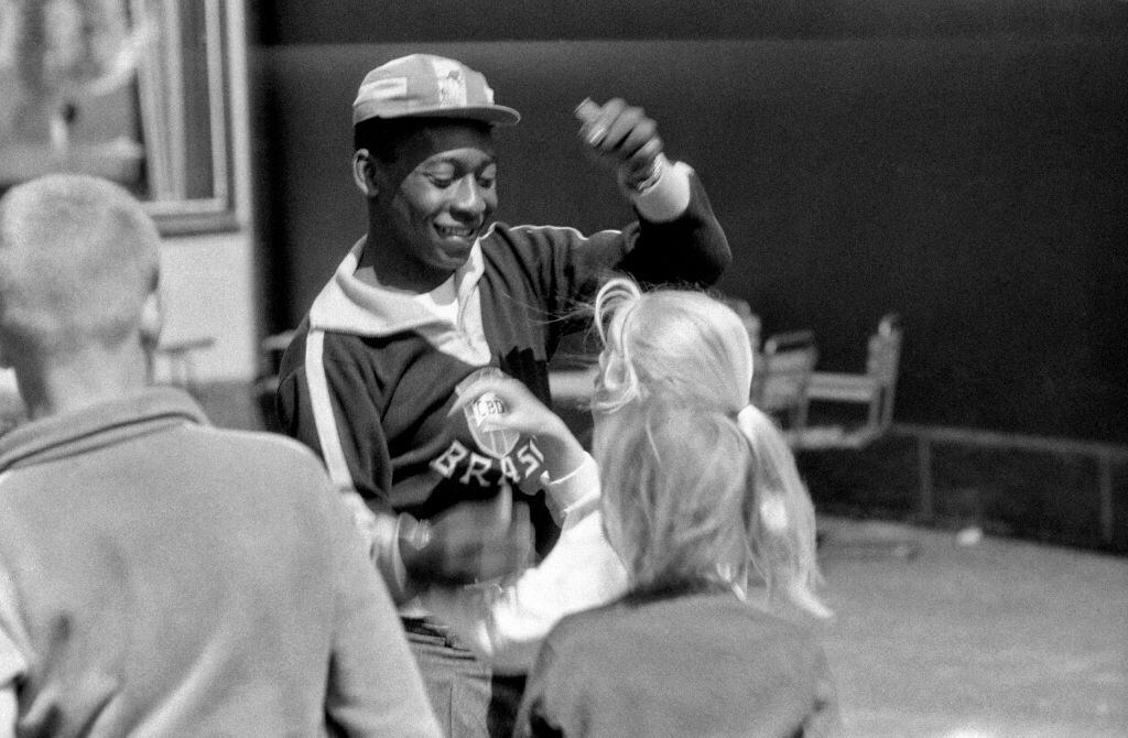Edson Arantes do Nascimento en el Mundial de 1958 (Photo by Emilio Ronchini/Mondadori via Getty Images)