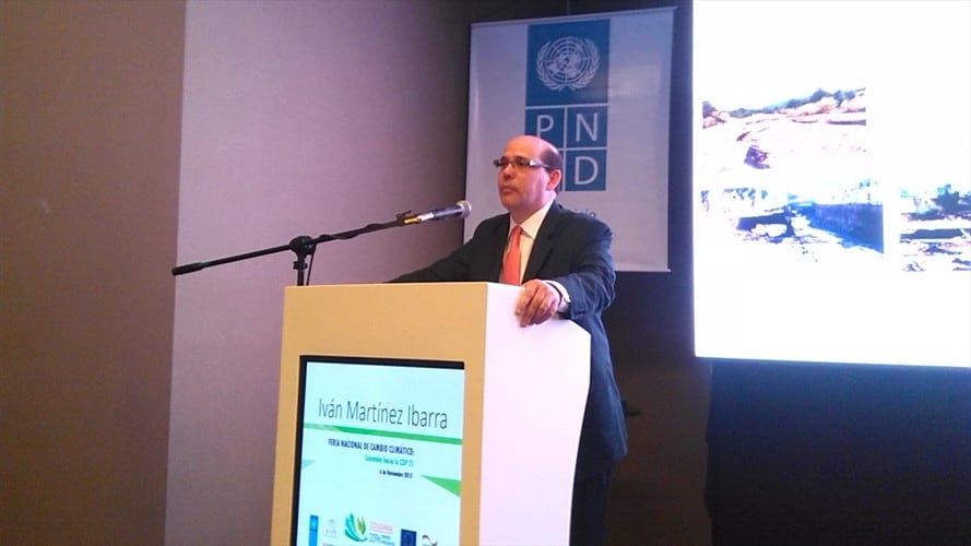 Iván Martínez, viceministro de Infraestructura del Ministerio de Transporte. Foto: https://www.mintransporte.gov.co/Publicaciones/sector_transporte_presento_plan_para_adaptar_vias_al_cambio_climatico
