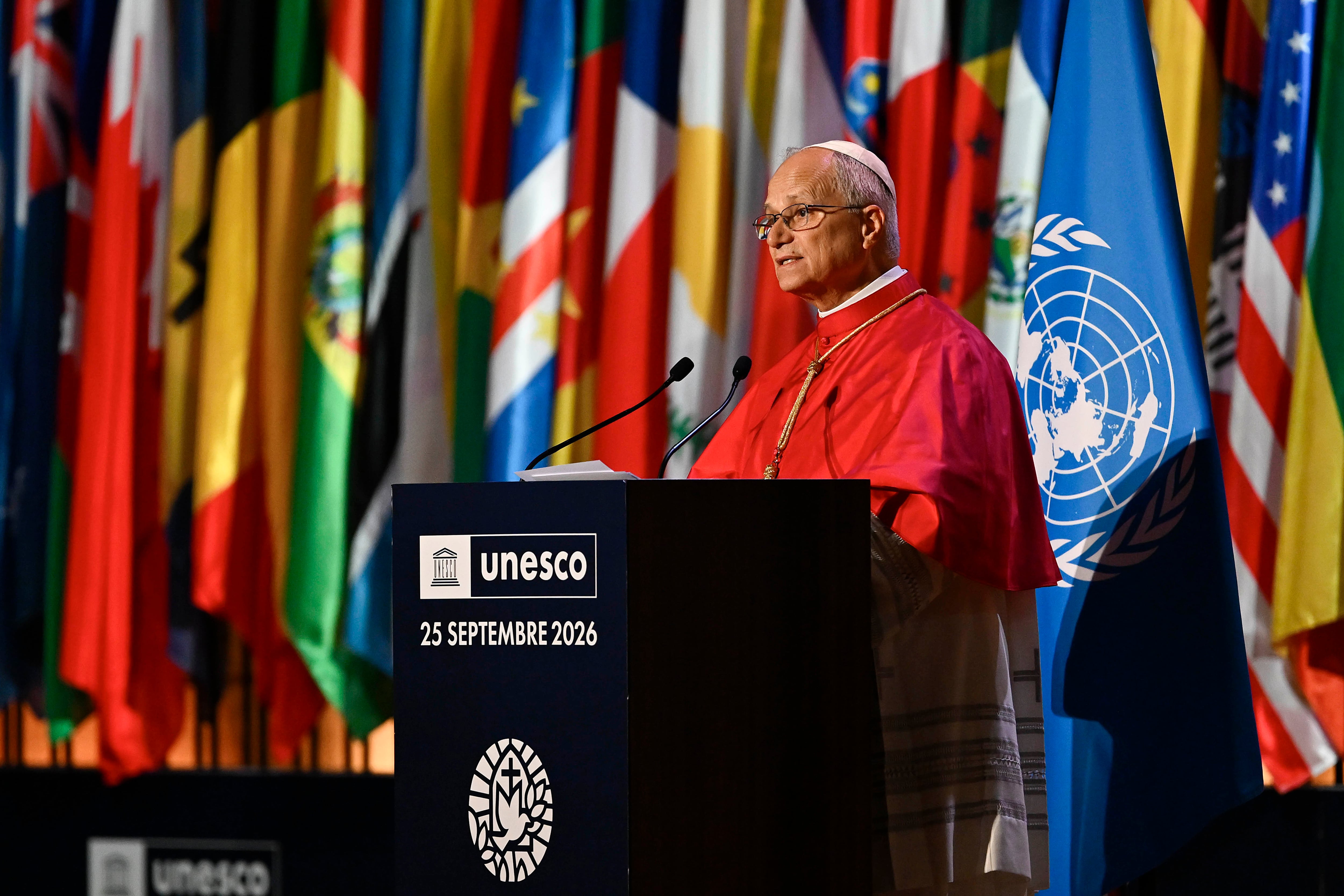 Papa León XIV en Francia. 25 de septiembre de 2026. Foto: Getty Images.