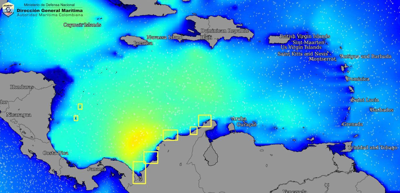 Reporte de la condiciones meteomarinas en el Caribe colombiano.
