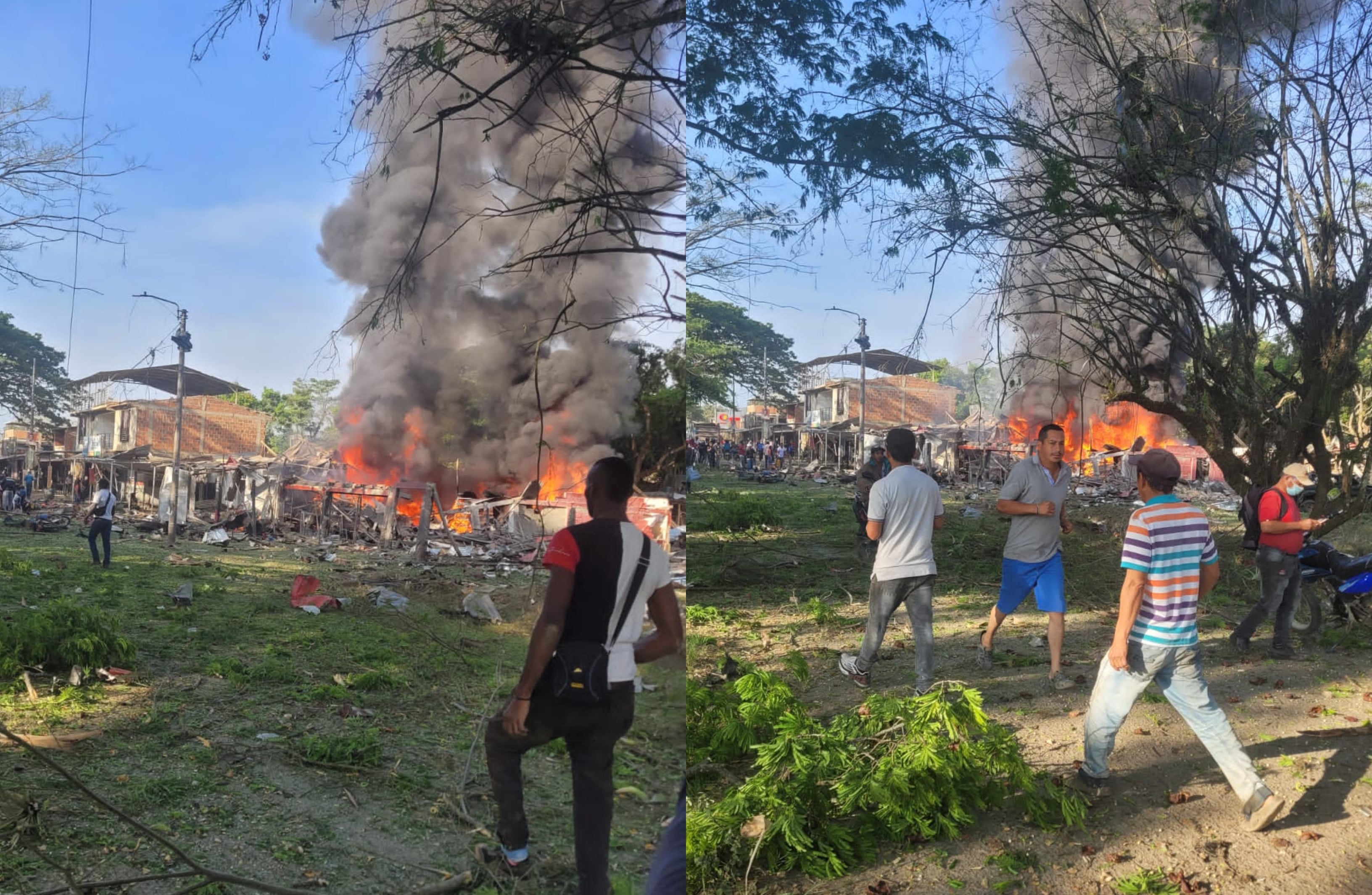 Atentado contra la Policía en Timba, norte del Cauca - Cortesía