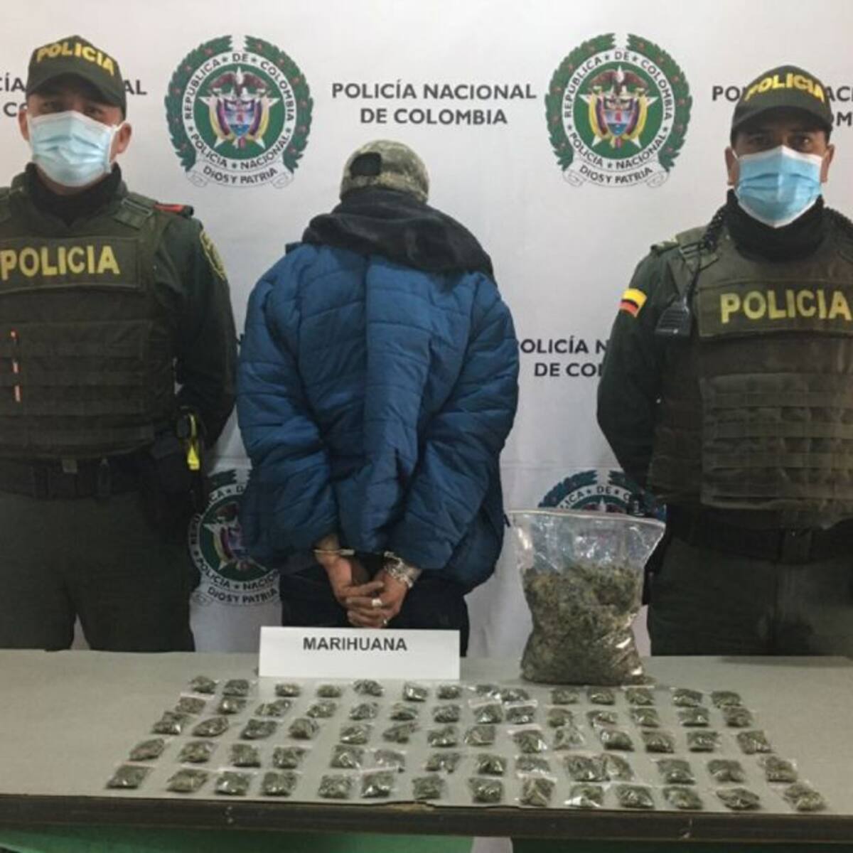 Policía canino fundamental en la incautación de 1.500 gramos de marihuana