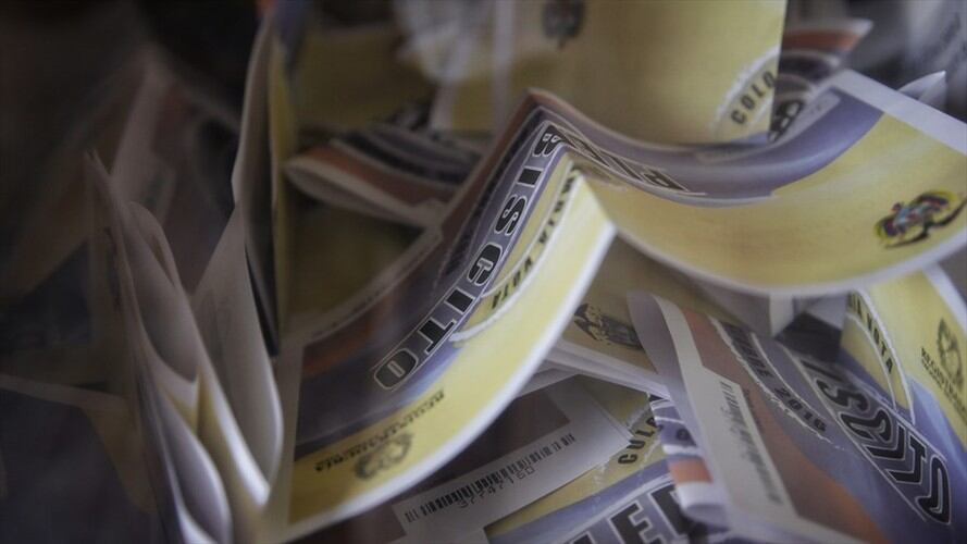 Votaciones en el plebiscito por la paz. Foto: Colprensa/Luisa González