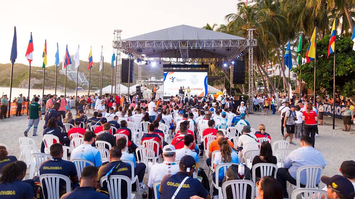 Santa Marta izó bandera en los V Juegos Suramericanos de Playa 2023