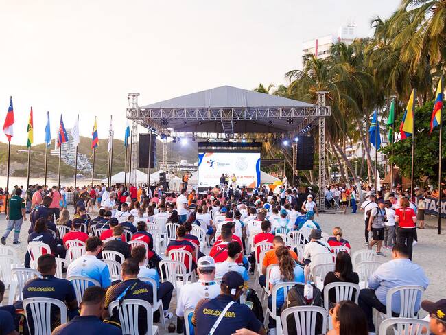 Santa Marta izó bandera en los V Juegos Suramericanos de Playa 2023