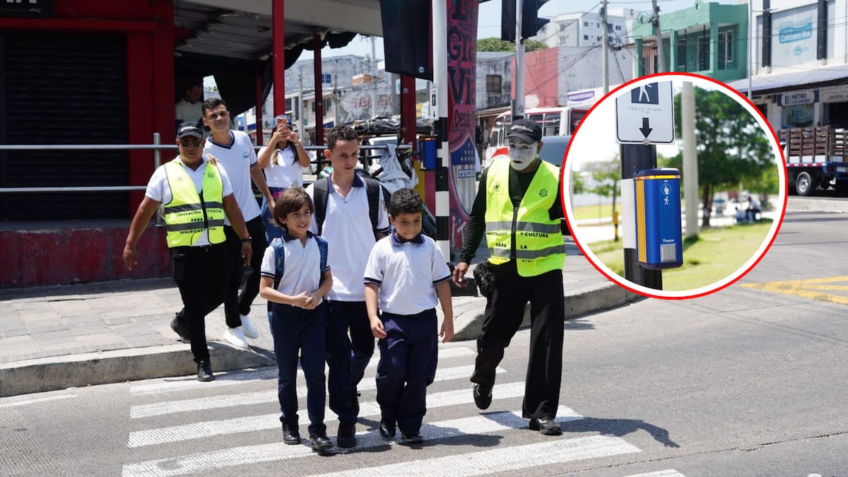 Instalan en Barranquilla botoneras en cruces para mejorar la seguridad peatonal