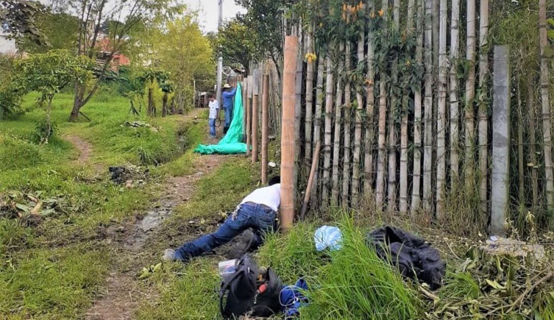 Los habitantes han instalado cercas para proteger el sitio
