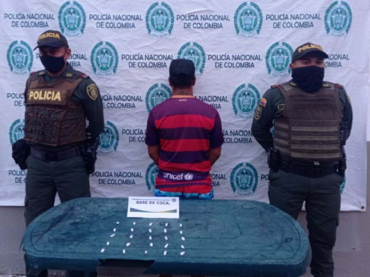 Cayó ‘El Chicle’ cuando pretendía huir con dosis de droga en Bolívar