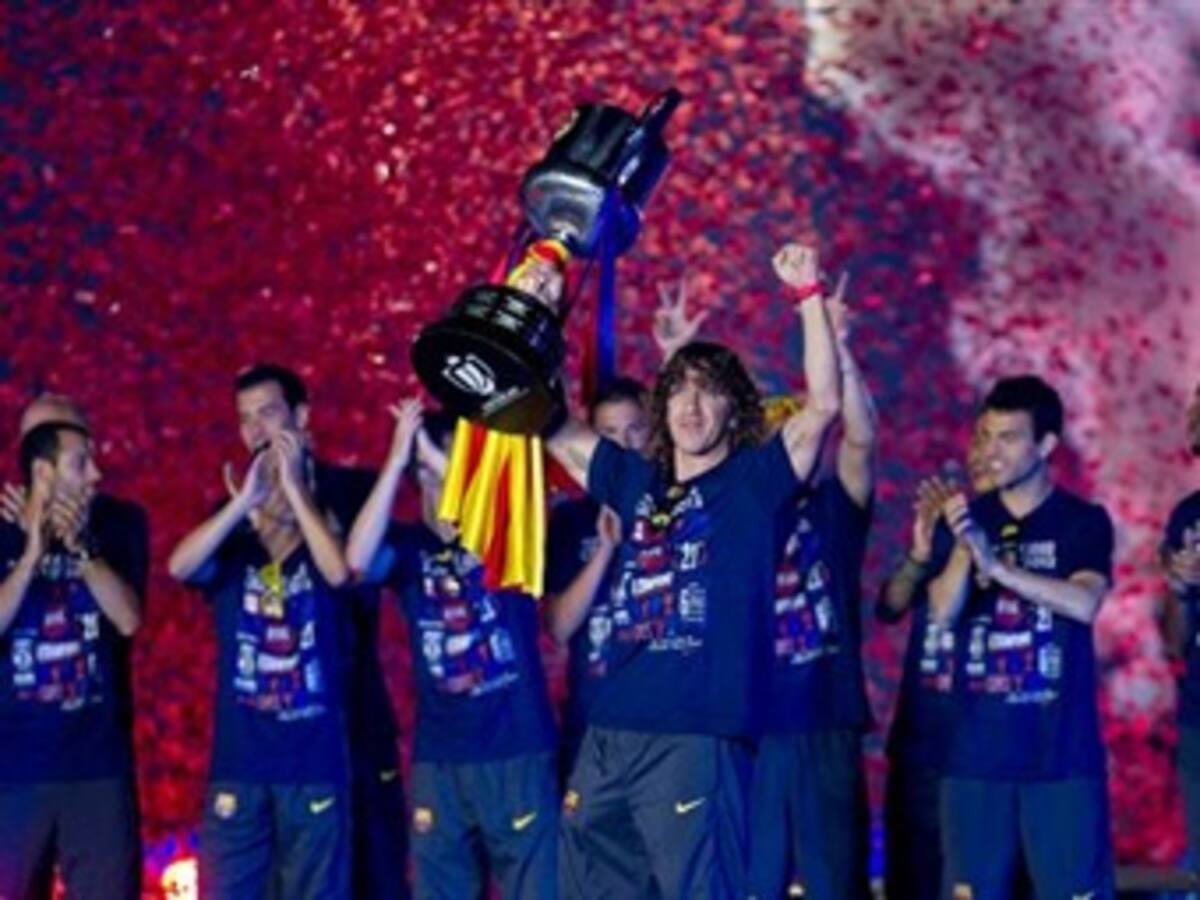 Barcelona celebró el título de la Copa del Rey con sus hinchas en el Camp Nou