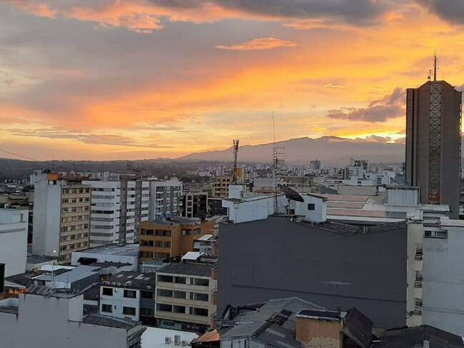 Centro de Armenia desde el edificio de Cámara de Comercio