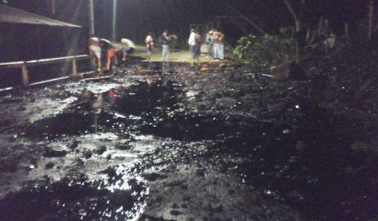 Atentado al oleoducto en Toledo