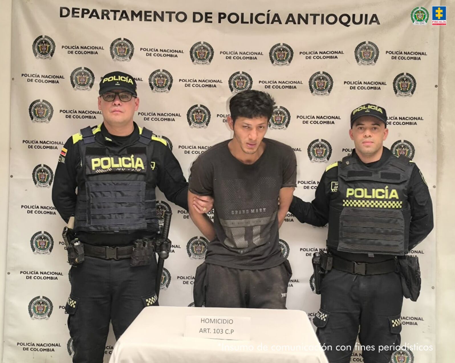 Enviaron a prisión al hombre que asesinó a un radiólogo en hospital de Frontino, Antioquia. Foto: Fiscalía.