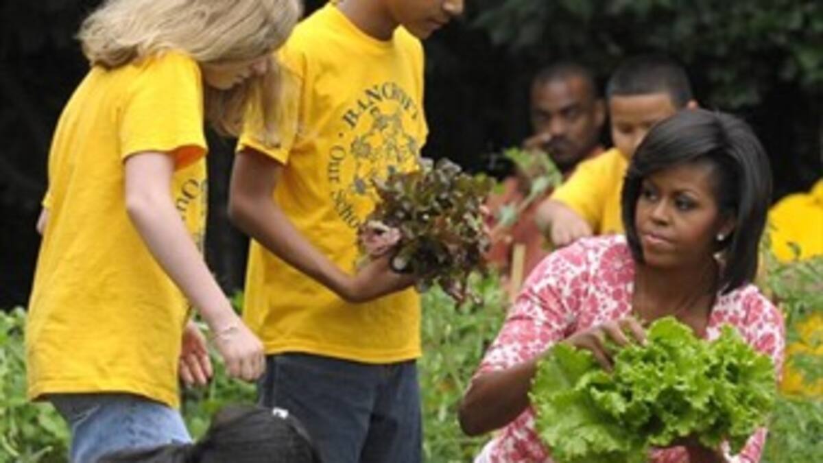 Michelle Obama entra en guerra por la comida sana