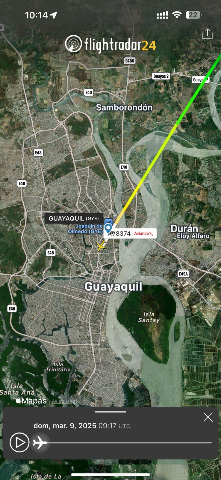 Imágenes prueban que 2 vuelos tuvieron complicaciones, supuestamente, por pronósticos de Aerocivil / Cortesía